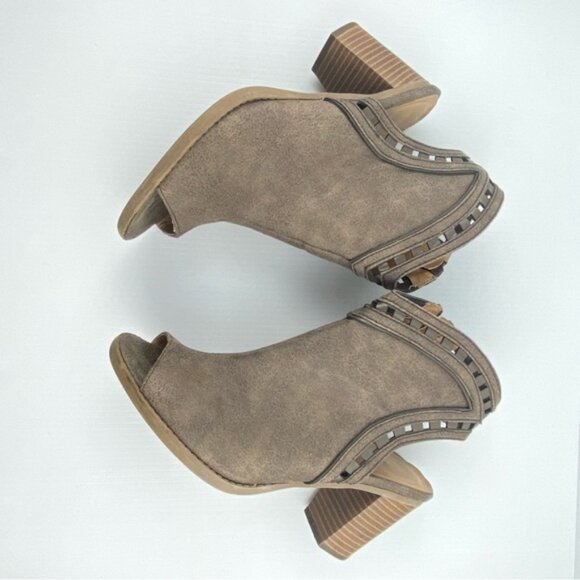 Maurices Block Heeled Shoes Glenda Sz 8.5M Zipper Side - Picture 4 of 12